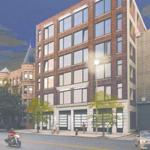 A rendering of Symphony Court on Westland Avenue in the Fenway.
